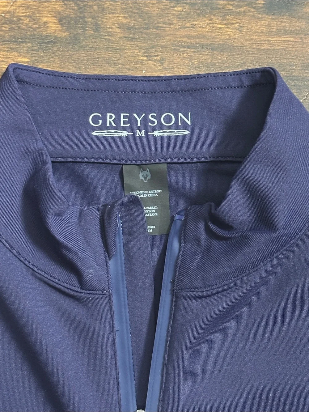 Navy Greyson Halley Quarter Zip Pullover - Cabot Golf Embroidery Sz M 🐢⛳️ - Picture 2 of 8
